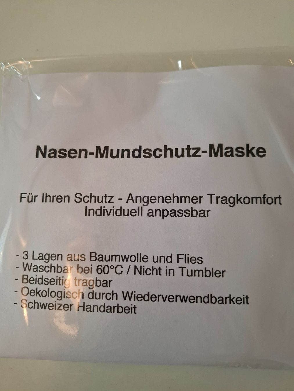 Protezione per viso e udito: Mundschutzmaske – Nuovo e nell'imballaggio originale da Zürich venduto da honolulu4711 1