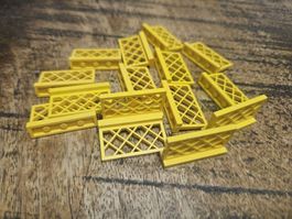 lego 3185 lot de 15 pièces Yellow Fence 1 x 4 x 2 Lattice
