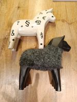 2er Set Dalahorse Holzpferde Deko Schweden Stil