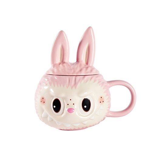 Pop Mart Statuette: POP MART x How2Work Labubu CANDY Pink Ceramic Mug RARE!! – Nuovo e nell'imballaggio originale da Belmont-Lausanne venduto da HausPopCharm 5