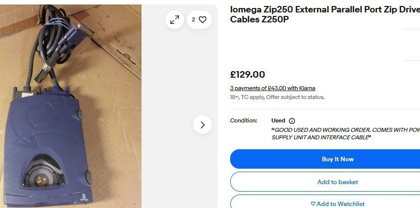 Dischi rigidi: Iomega ZIP 250 External Drive – Usato da Collonges venduto da arashee 5