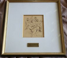 Rino Pianetti Tusche mit Aquarell verwaschen