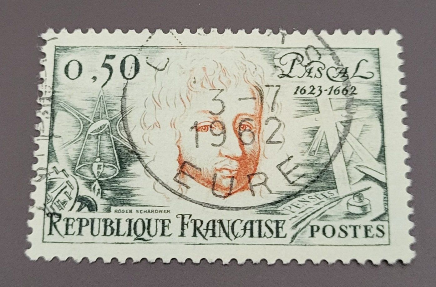 Tutti i francobolli: Frankreich 1962 briefmarke – Usato da St Gallen venduto da Stampsalshobby