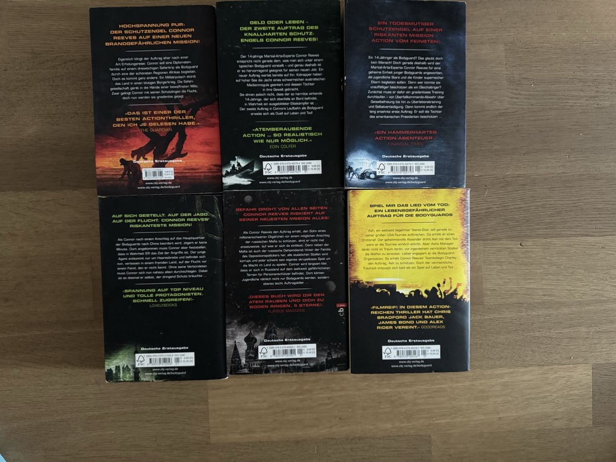 Bücher: Bodyguard Bücherreihe – Gebraucht aus Weinfelden von Joshua_W._ 2