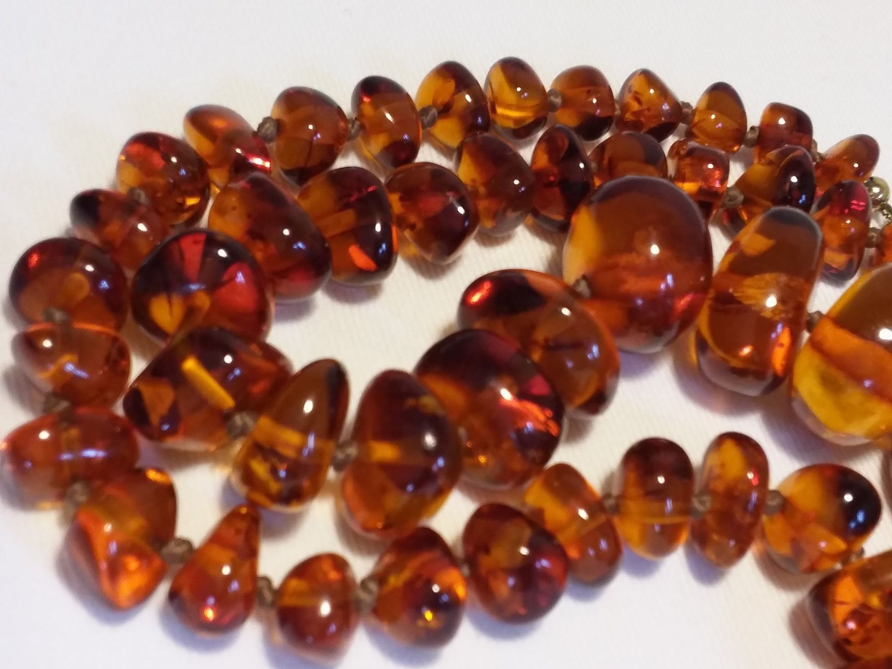 Ketten: Top wunderschöne Echte BERNSTEIN Halskette Collier – Gebraucht aus Zürich von gutsan