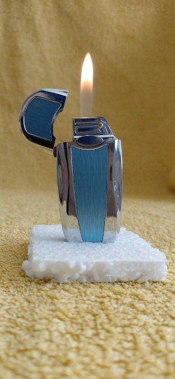 Feuerzeuge: Elegant Feuerzeug, in Blau – Gebraucht aus Gipf-Oberfrick von Bicholino 4