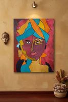 Gemälde  Frau mit Kind handmade 60×80