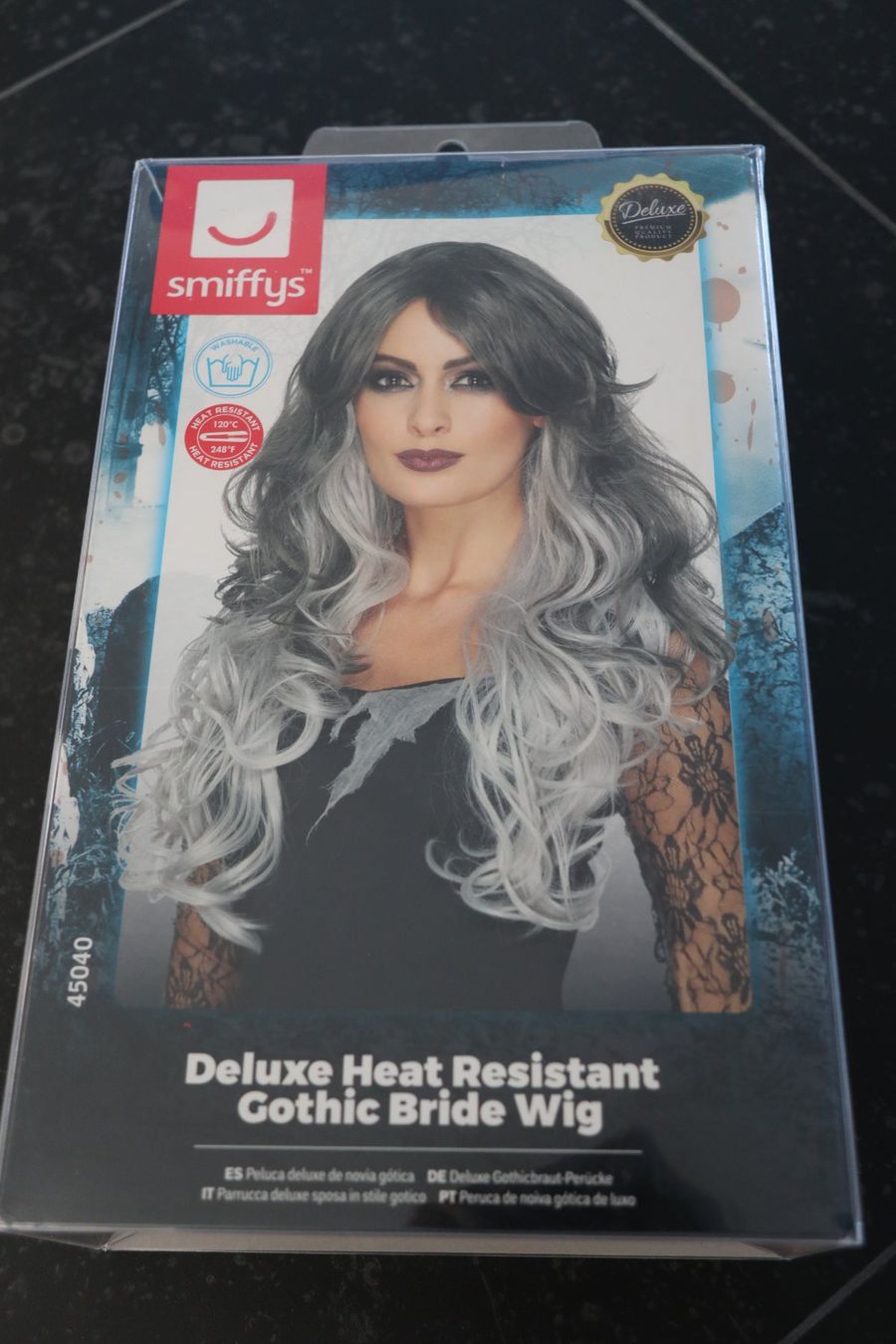 Parrucche: Kunsthaar Perücke Gothic Bride schwarz-grau – Nuovo e nell'imballaggio originale da Wädenswil venduto da Diddl4u