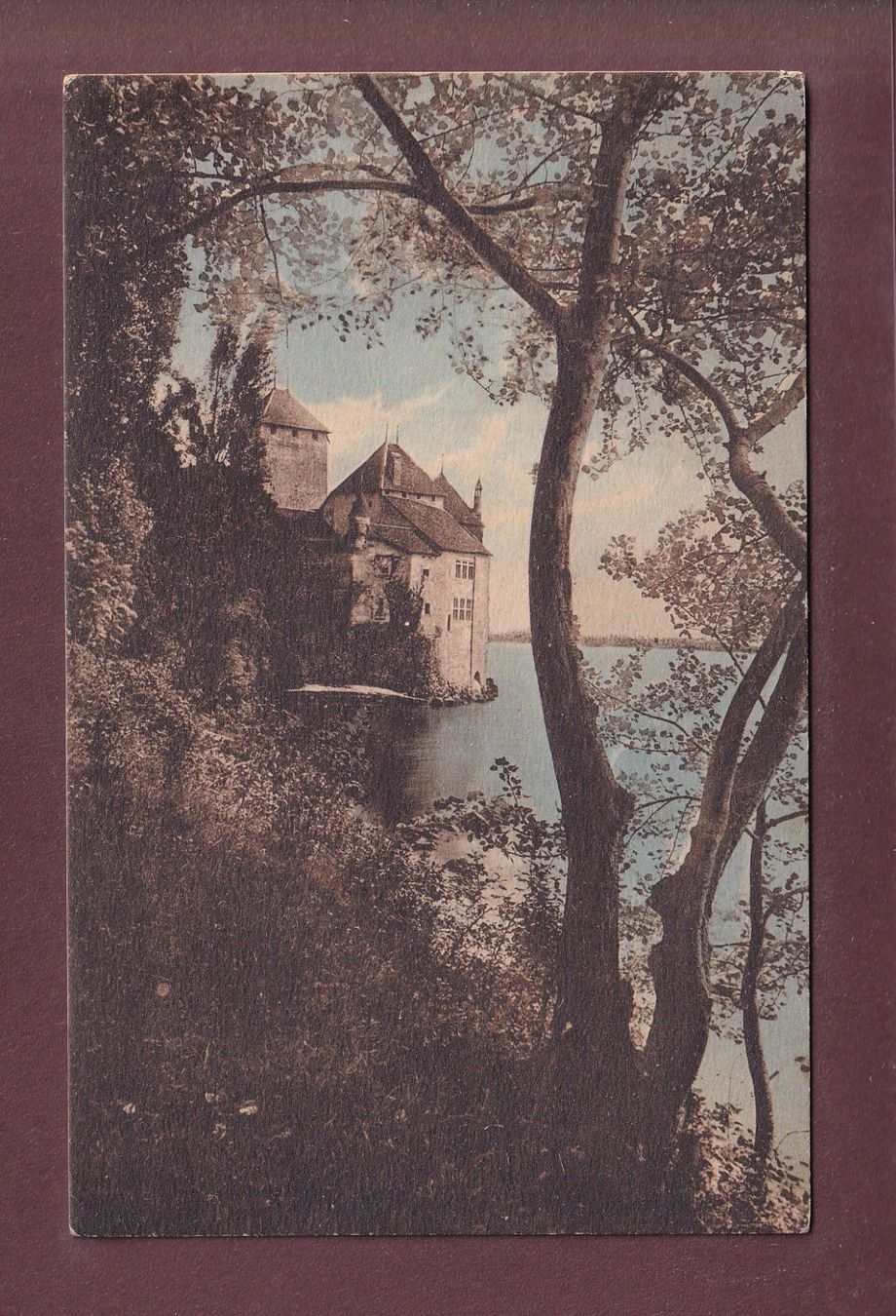Cartoline postali: CHÂTEAU DE CHILLON - 1915 – Usato da Pully venduto da nicecards