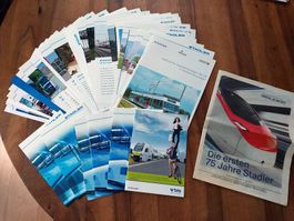 Stadler Rail Group Broschüren/Typenblätter - Konvolut