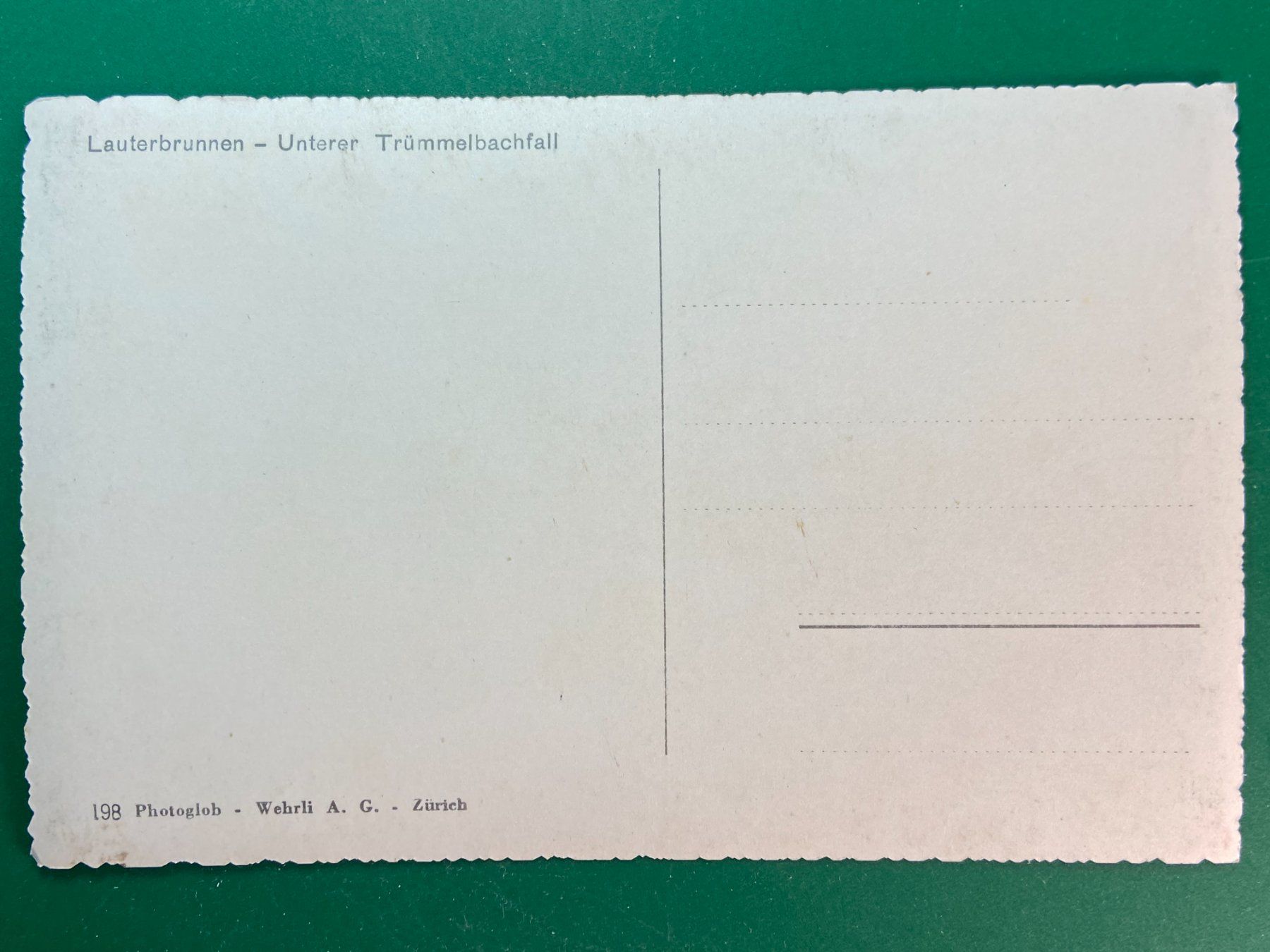 Cartoline postali: Lauterbrunnen - Unterer Trümmelbachfall – Usato da Steg VS venduto da danwer74 1
