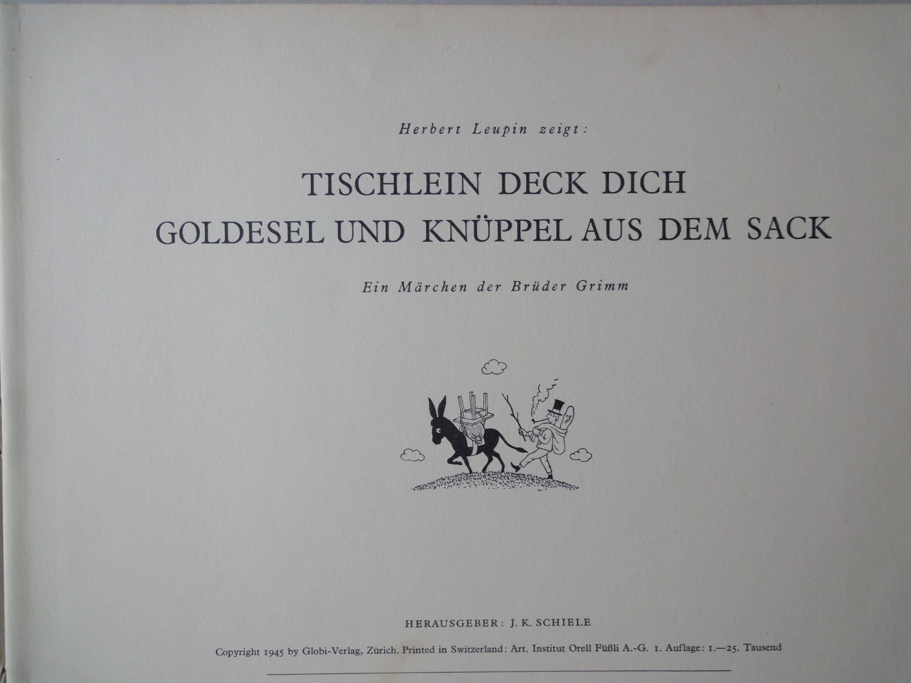 Libri: Tischlein deck dich - Herbert Leupin – Usato da Chur venduto da omonia 2