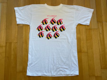 Vintage 90s T-Shirt Fish Maldives Sz M