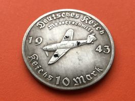 Deutschland 10 Reichsmark 1943 Adolf  Münze/Medaillen 38 mm