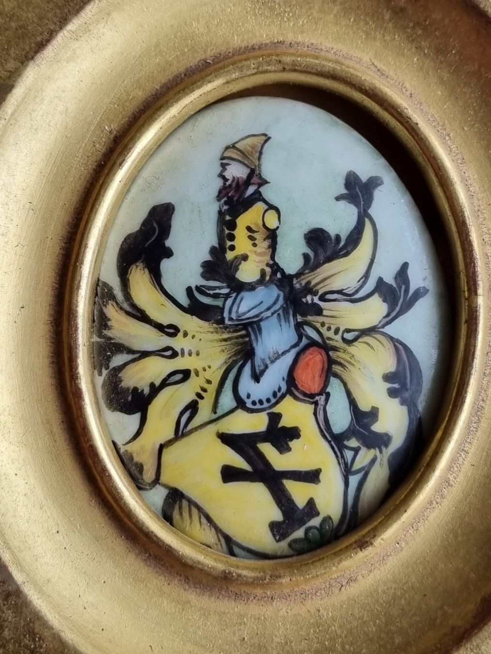 Dipinti: 2 Kleine Wappen Gemälde – Usato da Schaffhausen venduto da Leveron13 6
