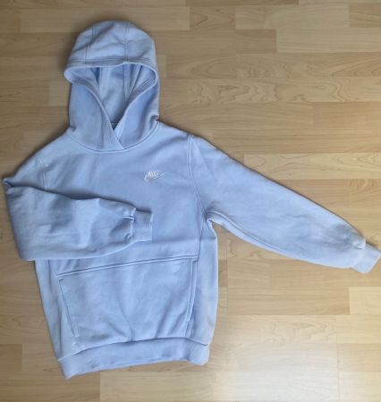 Nike Kapuzenpullover hellblau Grösse 147-158 cm gut