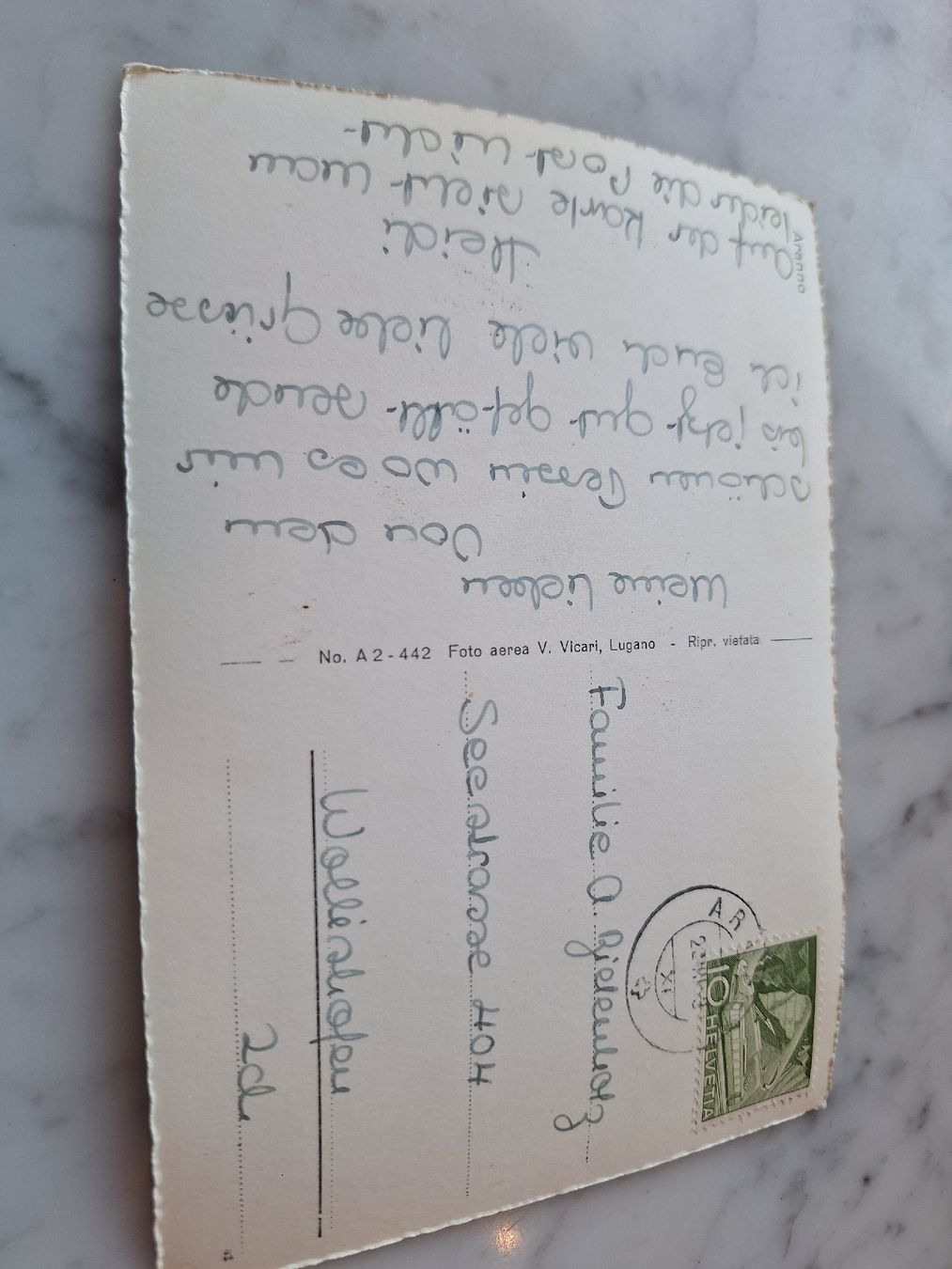 Cartoline postali: Ansichtskarte Aranno – Usato da Schaffhausen venduto da RicardoSchaffhausen 1