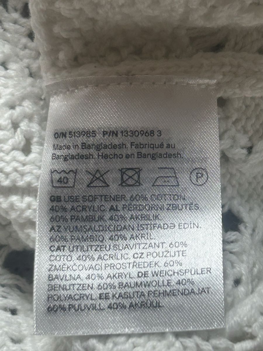 H&M Pullover & Sweatshirts: Gehäkelter Pullover weiss Grösse 158/164 – Neu (gemäss Beschreibung) aus Kirchlindach von smare 4