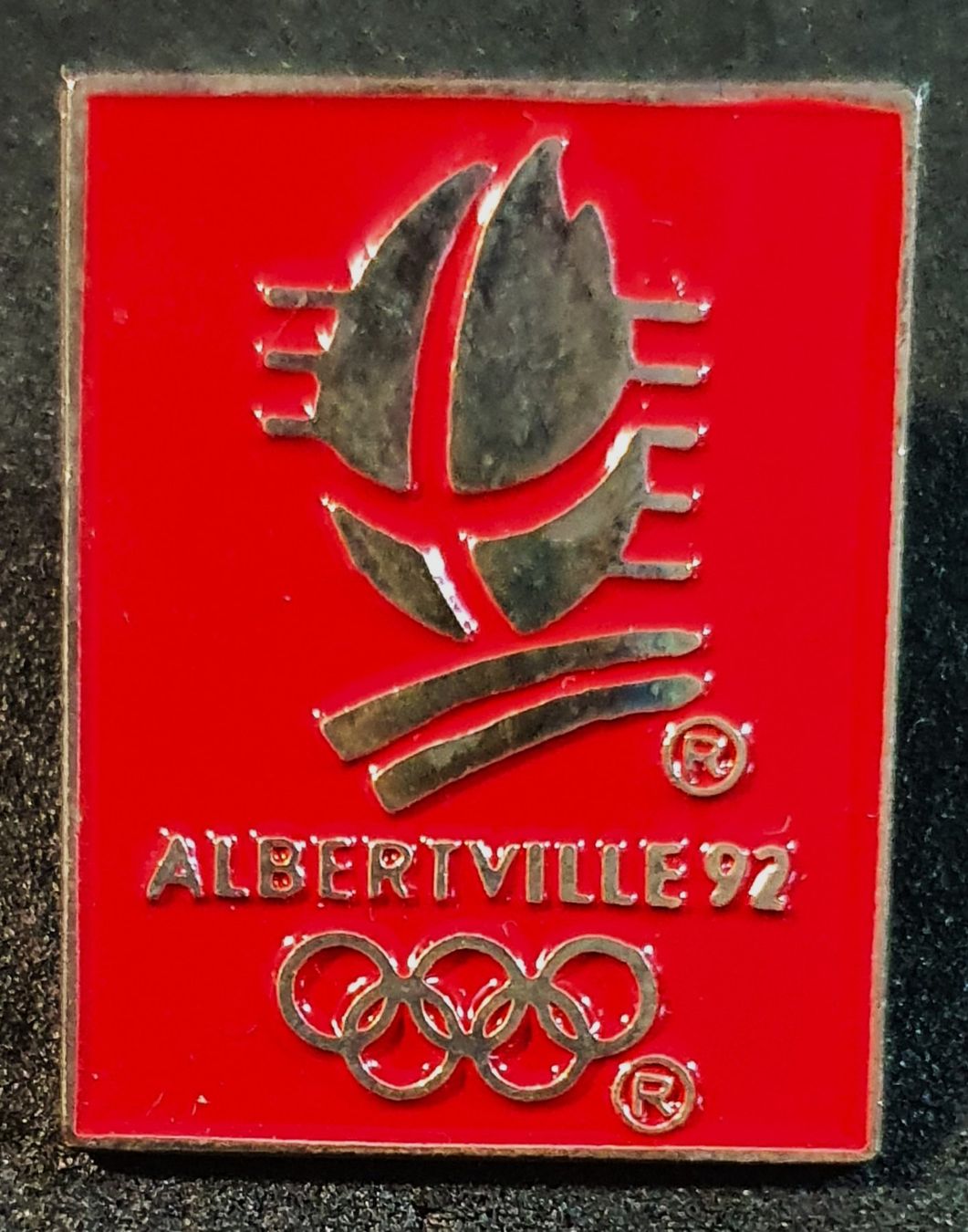 Placchette & Badge: CC710 - Pin Olympic Games Albertville 1992 Logo – Usato da Reinach BL venduto da Boston-Verkauf