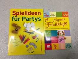 2x Bücher: Spielideen für Partys & Mama's Trickkiste