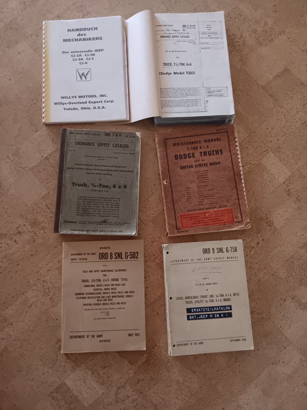 Bücher: Jeep und Dodge Handbücher – Gebraucht aus Turbenthal von Gmc6