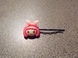 Haarspange Mädchen pinke Haare/rosa Masche