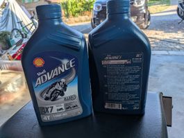 Shell Advance AX7 4T 10W-40 Motoröl 2x 1L