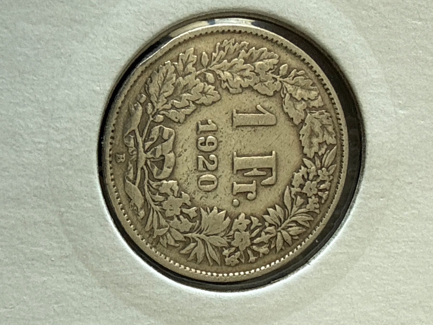 Tutti le monete: Swiss 1 franc 1920 Silver Coin – Usato da Pully venduto da ta571 1
