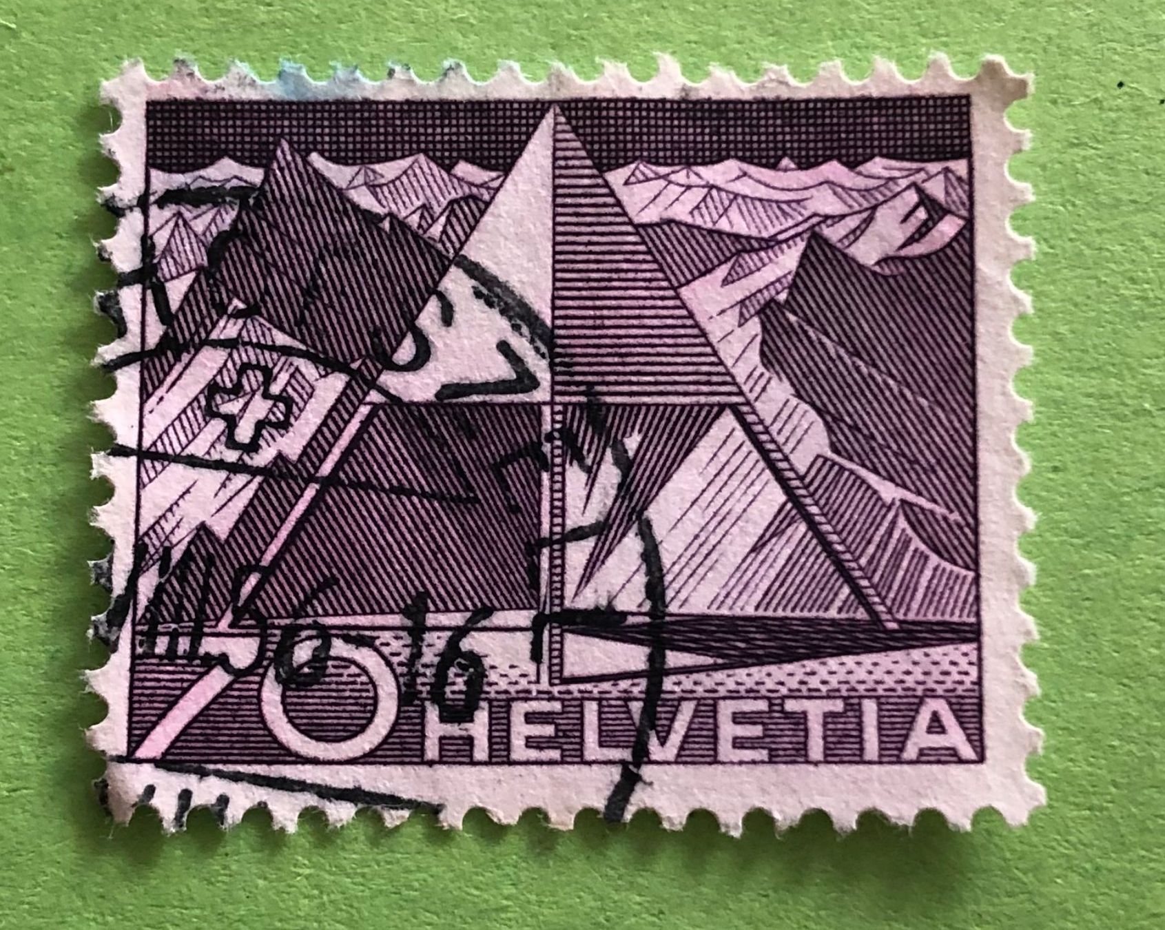 Tutti i francobolli: Nr.308 mit Stempel Triangulationspunkt Technik und Landschaf – Usato da Aarau venduto da Billa007