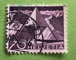 Nr.308 mit Stempel Triangulationspunkt Technik und Landschaf