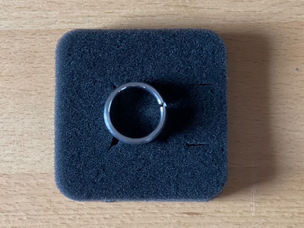 Anelli: Edelstahl Ring mit Stein, Gr. 54 – Usato da Kriens venduto da Angie88 1