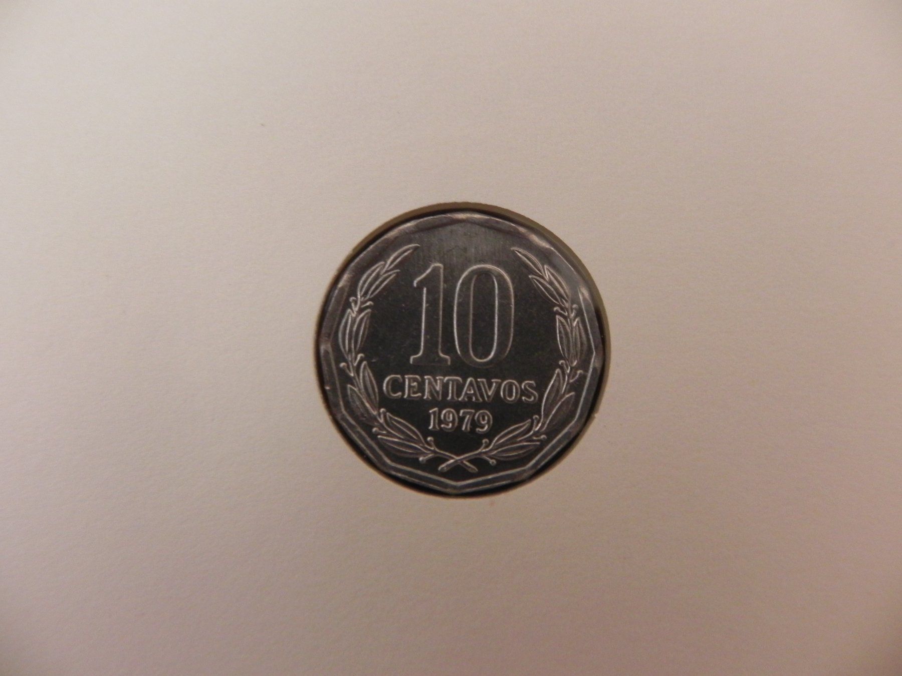 Tutti le monete: Münzbrief - Chile 10 Centavos 1979 – Usato da Biel/Bienne venduto da Gogolozi 4