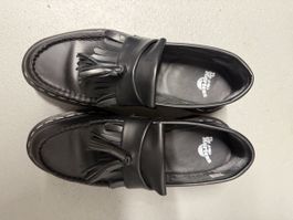 Dr. Martens Adrian Tassel Loafers Black Size USM 7 UK 6 Leat