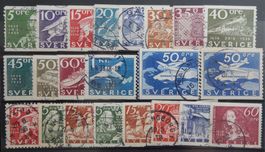 Schweden ex. Kat. 227-249 gest. 1936/38