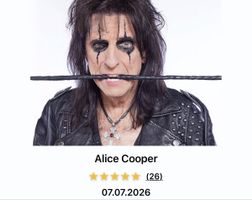 1 Alice Cooper, Starzone Ticket, 7.7.26, THE HALL