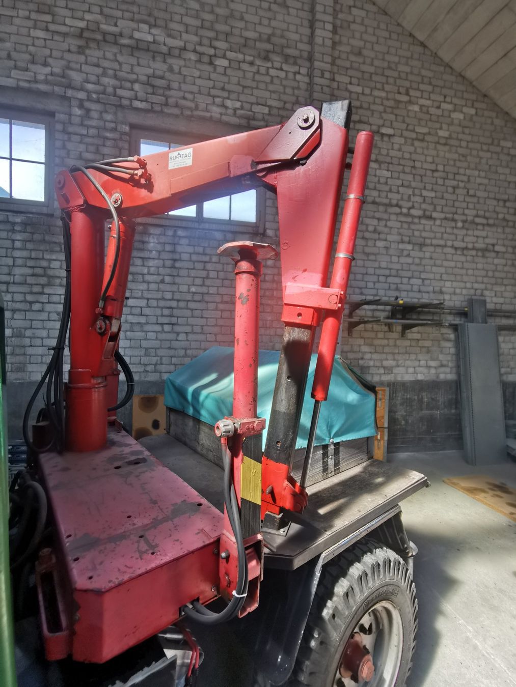 Veicoli commerciali: Ur-Unimog SFT 850 JG.1963/mit RUSTAG Kran – Usato da Biberstein venduto da Stoebsu 8