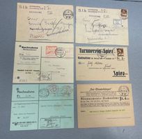 Lot 6 CH Nachnahme Postkarten zwischen 1930 bis 1935