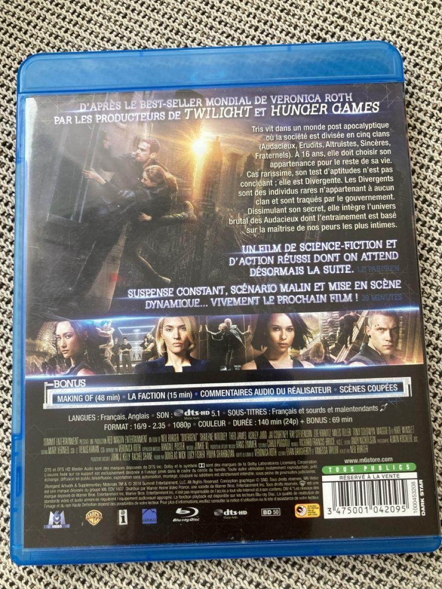 Tutti i DVDs: Divergente (Blu-Ray) – Usato da Neuchâtel venduto da Tradeboi 1