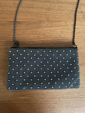 Scheilan Firenze edle Strass Abendtasche / Clutch – Wie neu