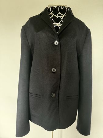 Jil Sander Blazer Dunkelblau Kaschmir Seide Grösse 38