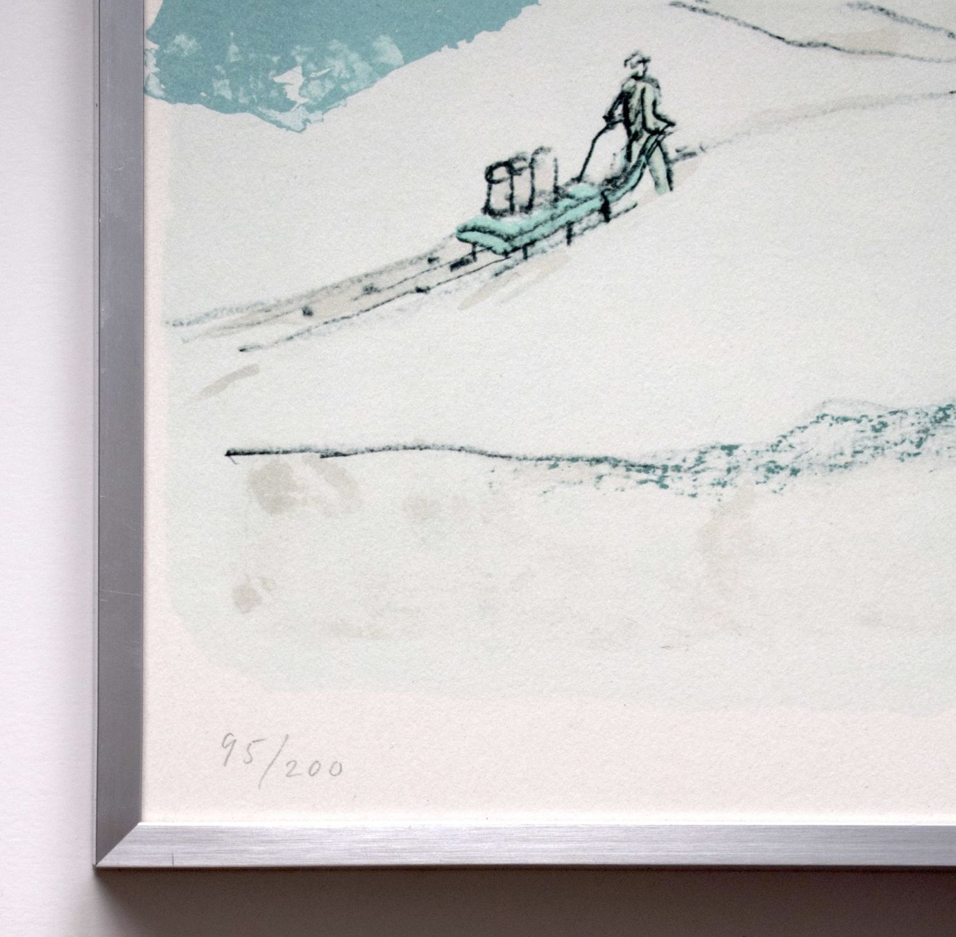Grafica & Litografie: Walter Haettenschweiler Winterlandschaft Landschaft Winter – Usato da Zürich venduto da Kunstvoll 5
