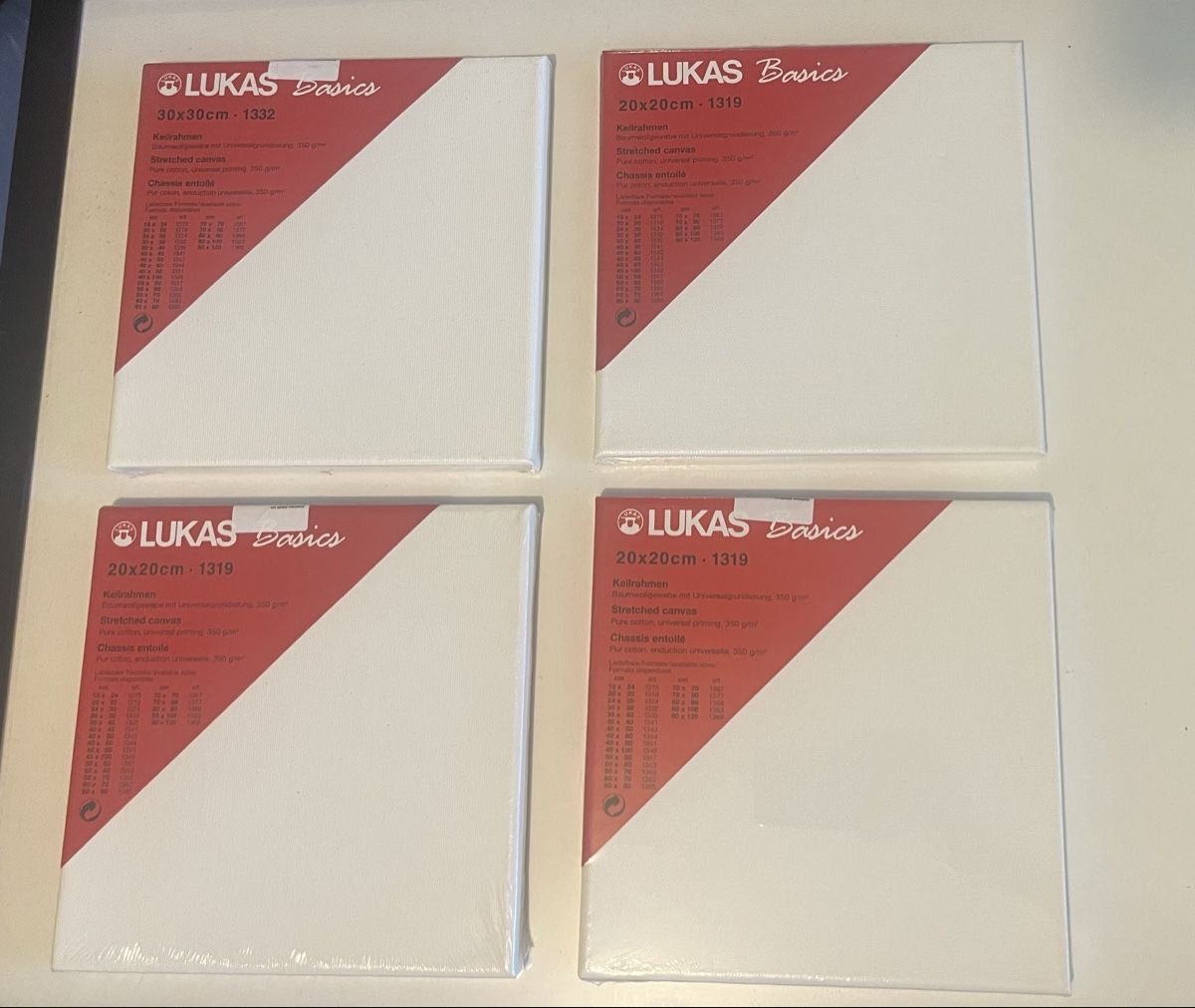 Kit bricolage: Leinwand Set, 4 Stk., Neu & Originalverpackt – Nuovo e nell'imballaggio originale da Zürich venduto da supernova12