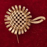 Strass aufstecknadel Vintage