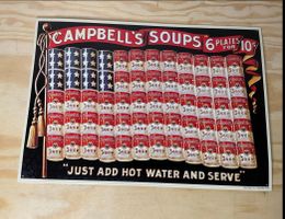 USA Cambells Soup Schild