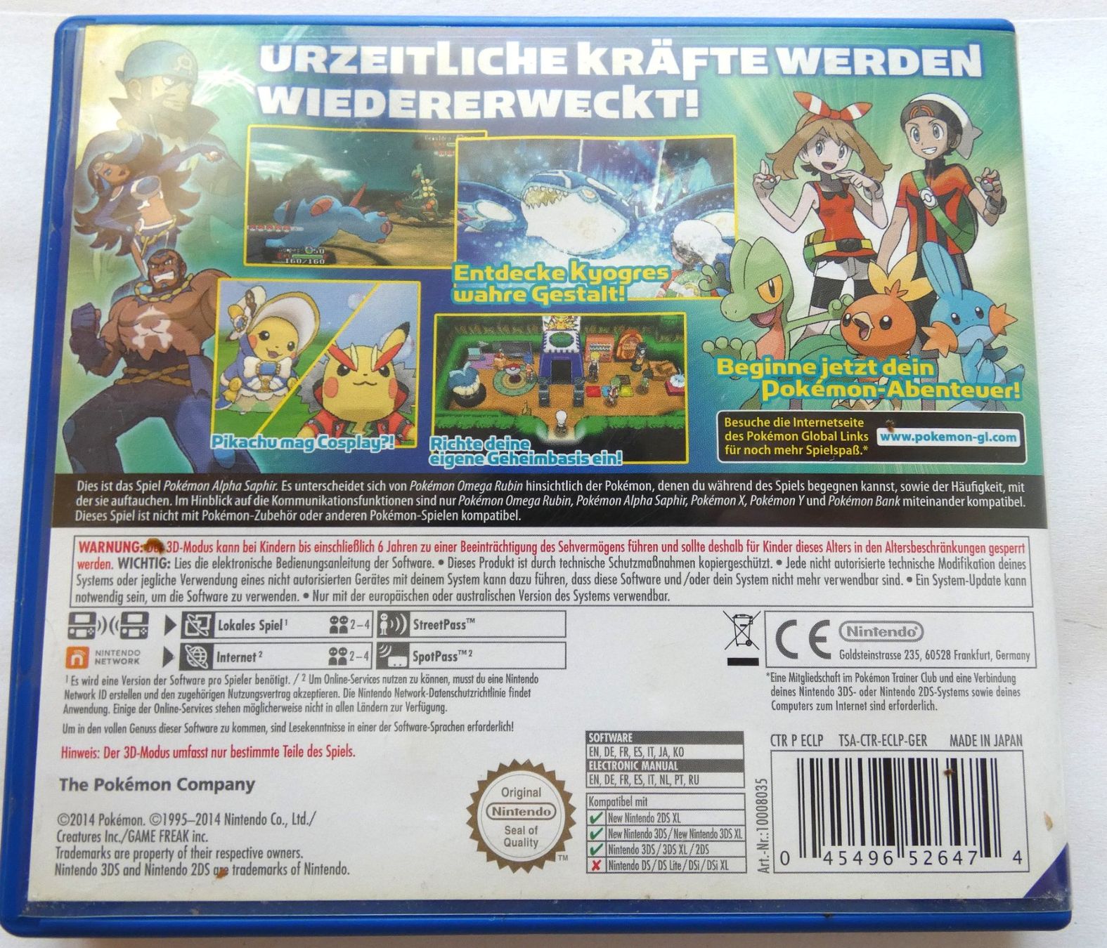 Pokémon Giochi: Nintendo 3DS - POKEMON Sapphire Alpha – Usato da La Sarraz venduto da classicworldcoins 1