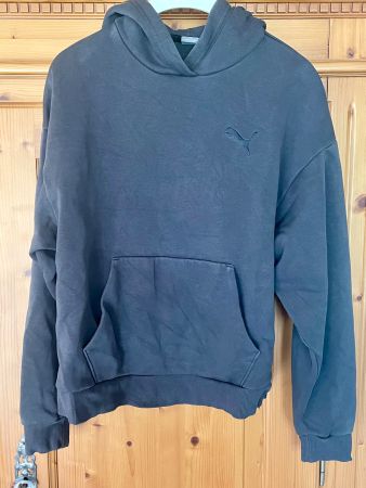 DAMEN PUMA Kapuzenpulli / Hoodie / Pullover GRAU - Gr S