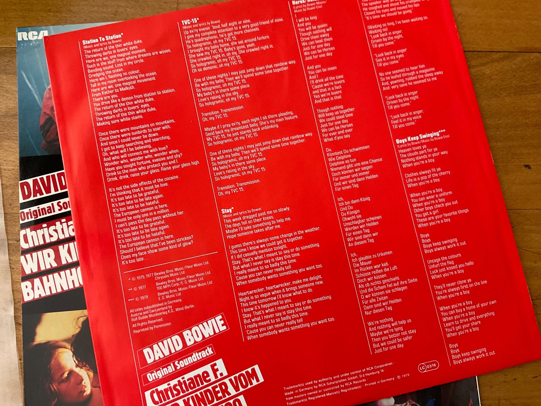 Dischi in vinile: David Bowie Christiane F LP – Usato da Delémont venduto da vinylfreak01 2
