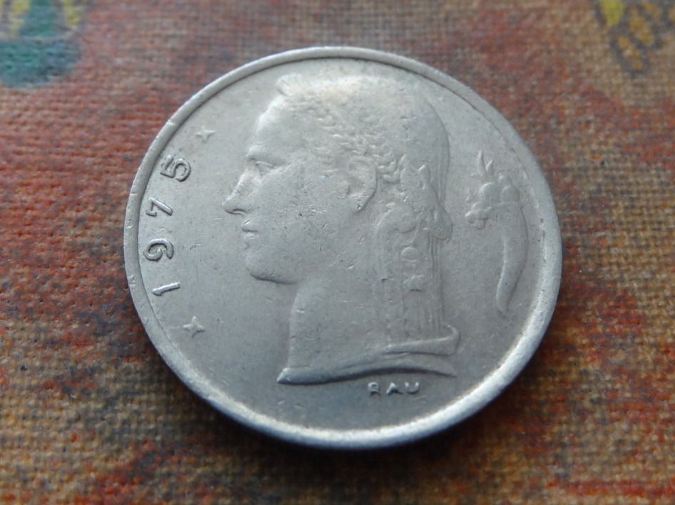 Alle Münzen: BELGIQUE  1  Franc  1975 – Gebraucht aus Romanel-sur-Lausanne von Swift13