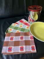 Küchentücher Apfelmotiv Vintage 70er neuwertig Design