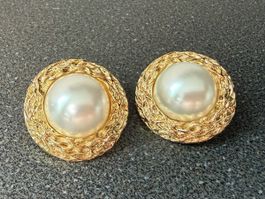 David Grau Vintage Ohrringe Clips Luxus Modeschmuck  